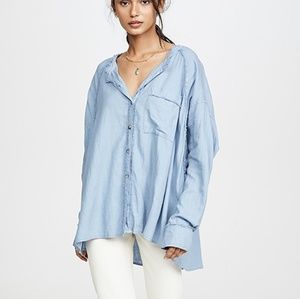 Free People Tops - ⬇️Free People | Keep It Simple Linen Chambray top Free People Tops - ⬇️Free People | Keep It Simple Linen Chambray top